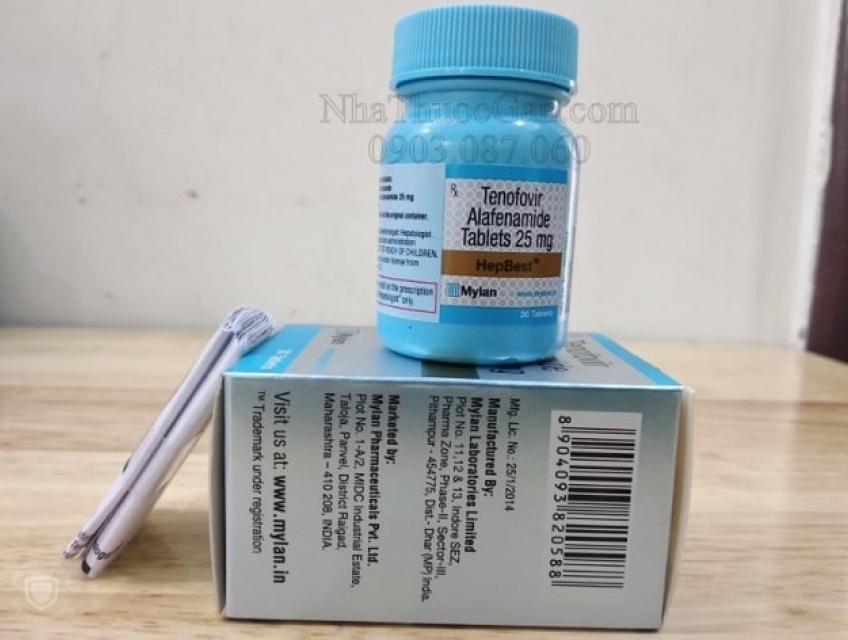 Hepbest 25mg Thuoc Khang Virus Tri Viem Gan B