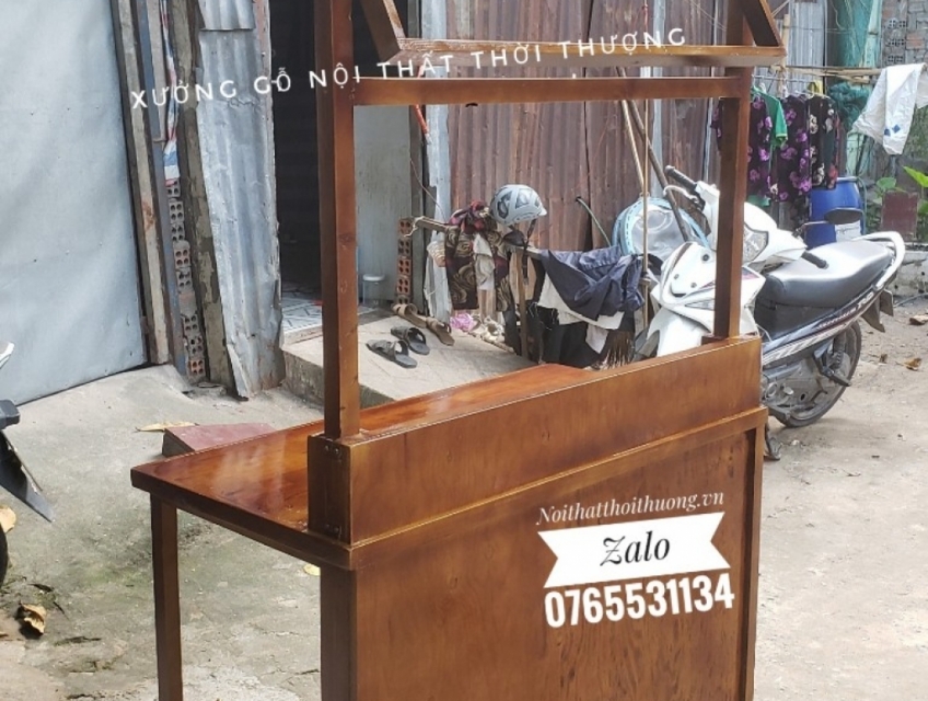 Mẫu Xe Cà Phê Gấp Gọn Bằng Gỗ Đẹp Gía Rẻ