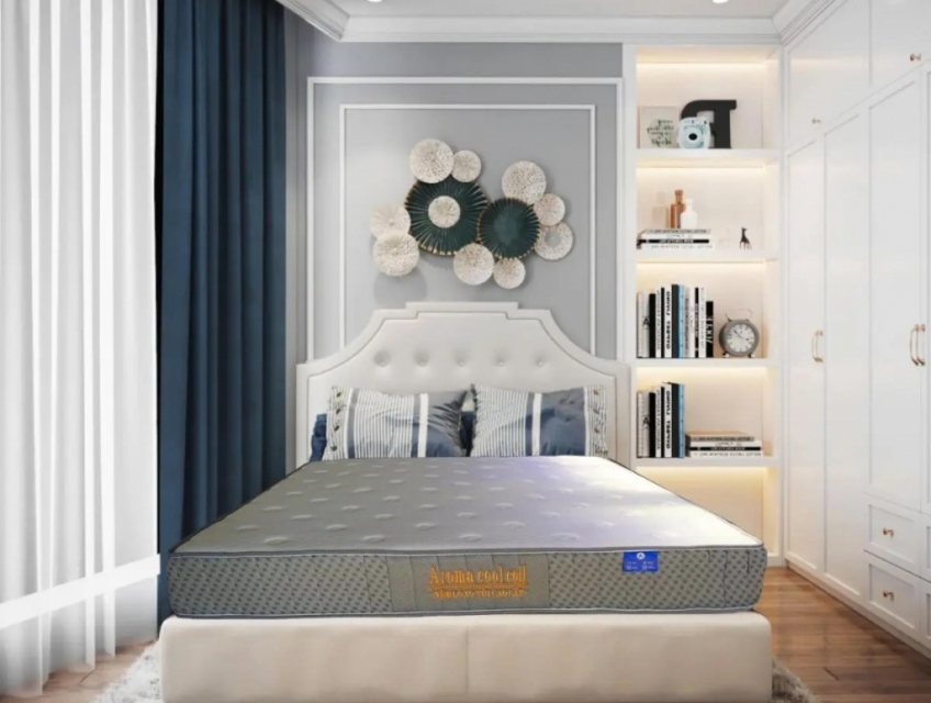 Nệm Lò Xo Túi Độc Lập Aroma Cool Coil 2 Viền ( New 100% )