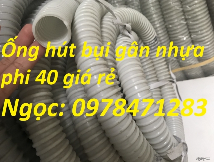 Cung cấp ống hút bụi gân nhựa - ruột gà gân nhựa phi 90,phi 100mm.