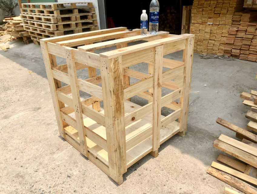 Thùng Gỗ Pallet Thưa Xuất Khẩu Hóa Chất