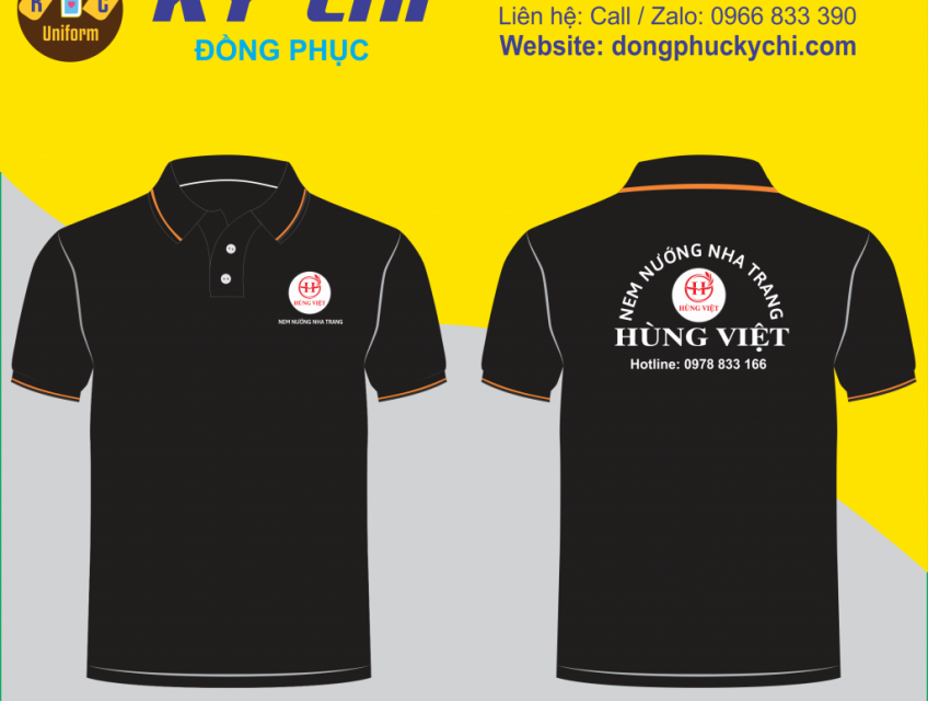 In áo đồng phục nhân viên cửa hàng, nhà hàng theo yêu cầu