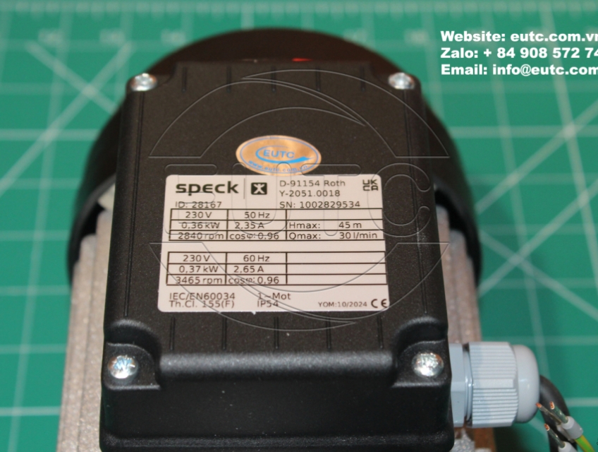 Bơm dầu giải nhiệt Speck