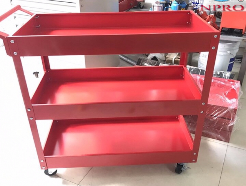 Xe đẩy dụng cụ Npro: loại 2 ngăn, 3 ngăn