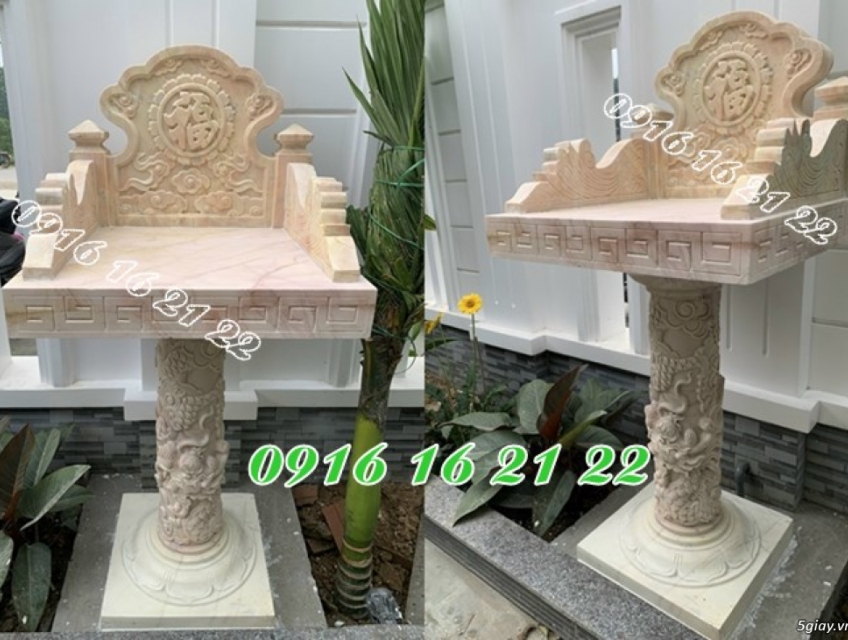 Bàn thờ thiên ngoài trời bằng đá tại Bình Phước Bình Dương