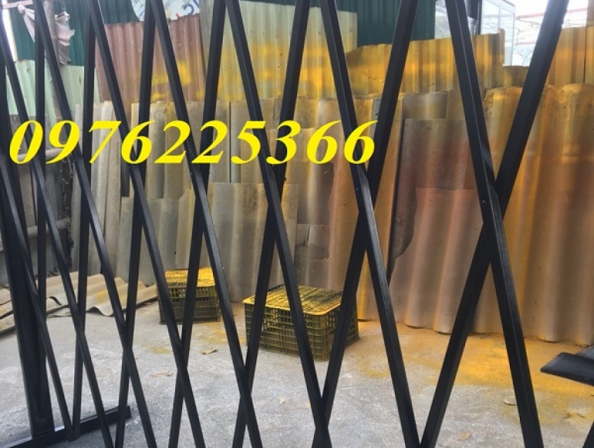 Hàng rào xếp di động, hàng rào xếp sắt có bánh xe