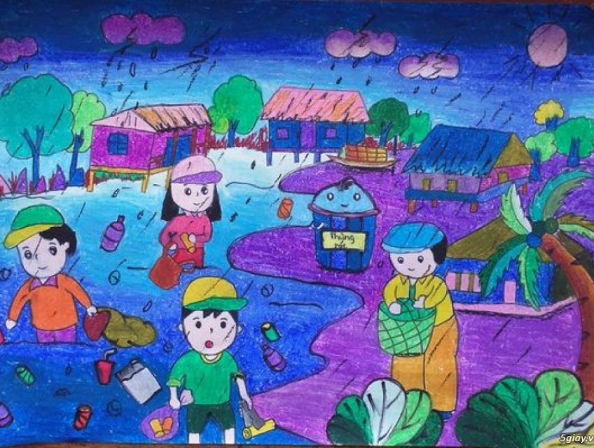 Vẽ tranh trang trí tường ở Hà Nội