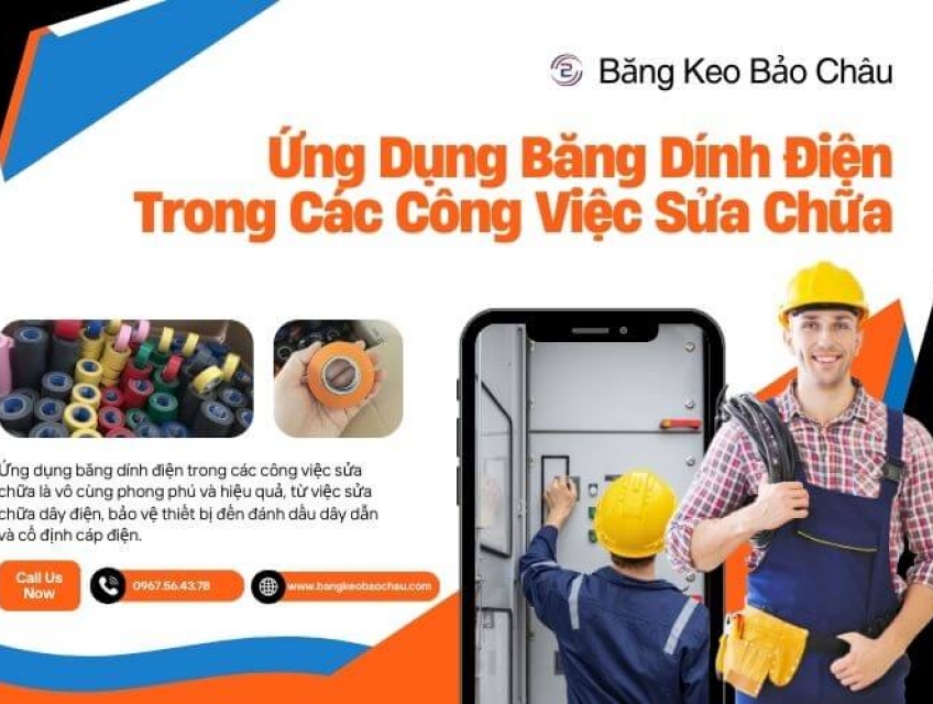 Ứng Dụng Băng Dính Điện Trong Các Công Việc Sửa Chữa