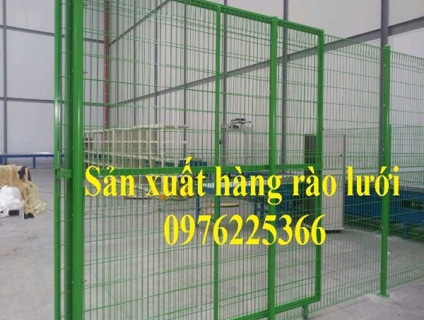 Vách lưới thép ngăn kho nhà máy, hàng rào nhà máy