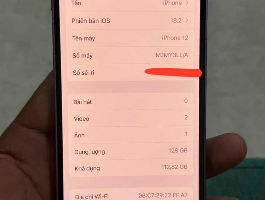 iPhone 12 128gb Tím Môn _Máy đẹp zin full_Pin new 100%