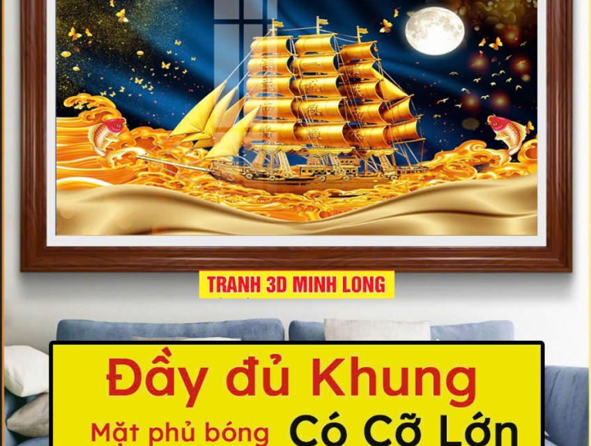 Xưởng tranh treo tường 3D khổ lớn – tranh đẹp giá bình dân