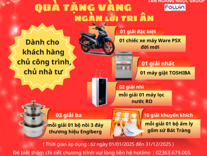 QUÀ TẶNG VÀNG - NGÀN LỜI TRI ÂN CỦA FOWIN 2025