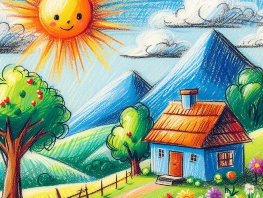 Lớp học vẽ dạy bé vẽ tranh