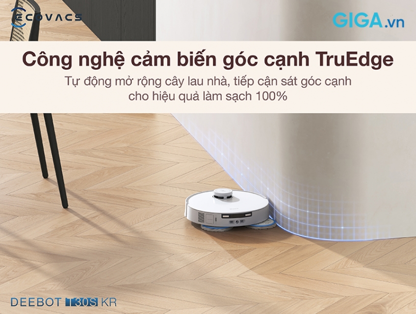 Công nghệ lau nhà thông minh trên robot Ecovacs Deebot T30S KR