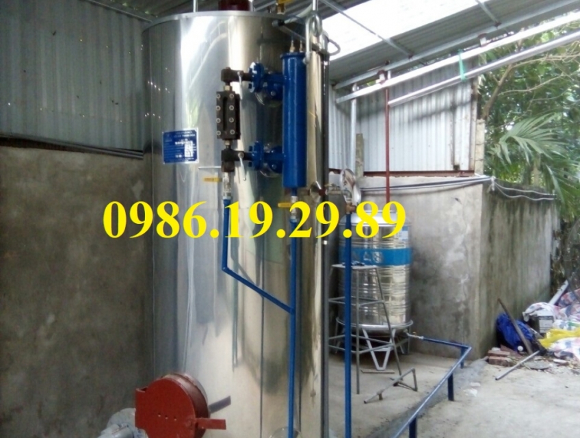 Nồi hơi đốt than củi công suất 100kg hơi/h