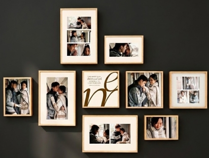 Bộ 9 Khung Ảnh Treo Tường: Biến Tường Trống Thành "Bảo Tàng Ký Ức"
