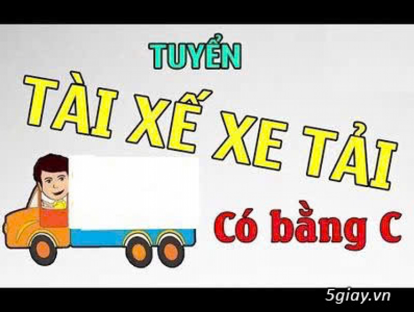 Tuyển tài xế bằng C rành đường TP, miền Tây, miền Đông chở thực phẩm