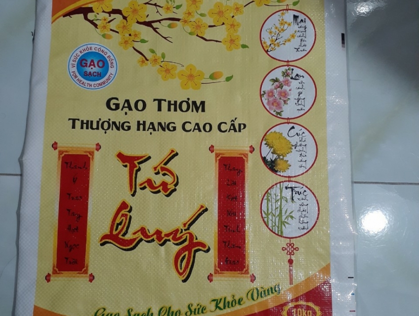 Chuyên cung cấp bao gạo 5kg - 10kg cho các nhà máy gạo & đại lý